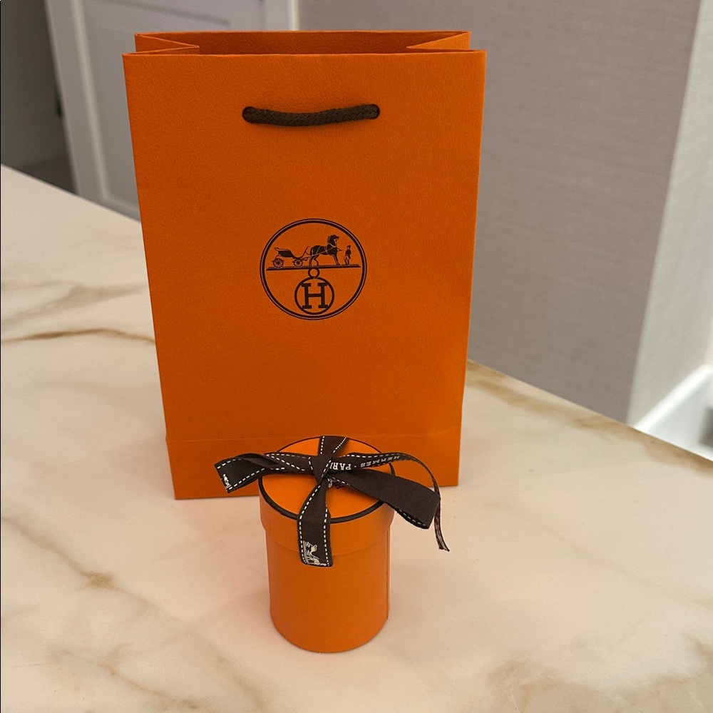 Hermes empty twilly box with shopping bag